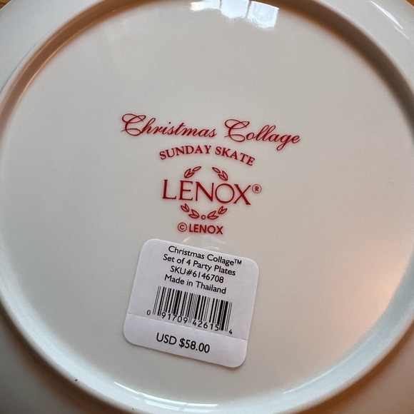 Lenox Christmas Collage Party Plates Set of 4 - Picture 9 of 10